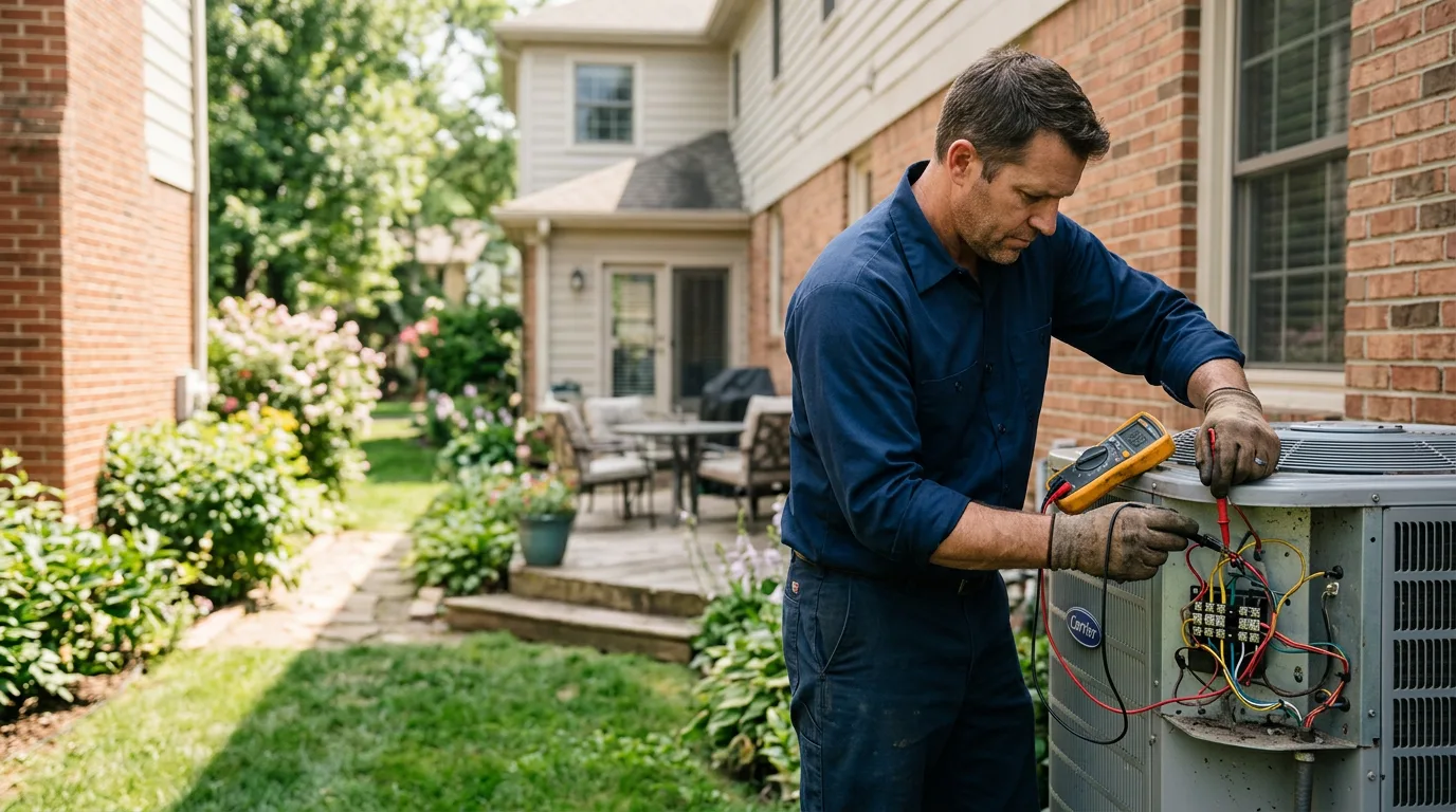 HVAC technician working near San Martin, CA